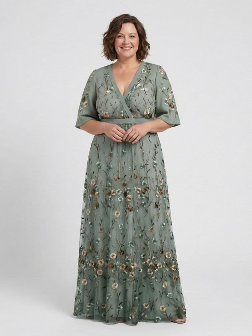 Annalee™ | Robe maxi fleurie col V