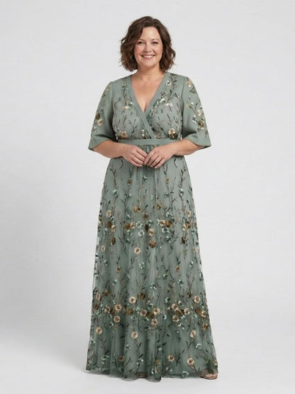 Annalee™ | Robe maxi fleurie col V