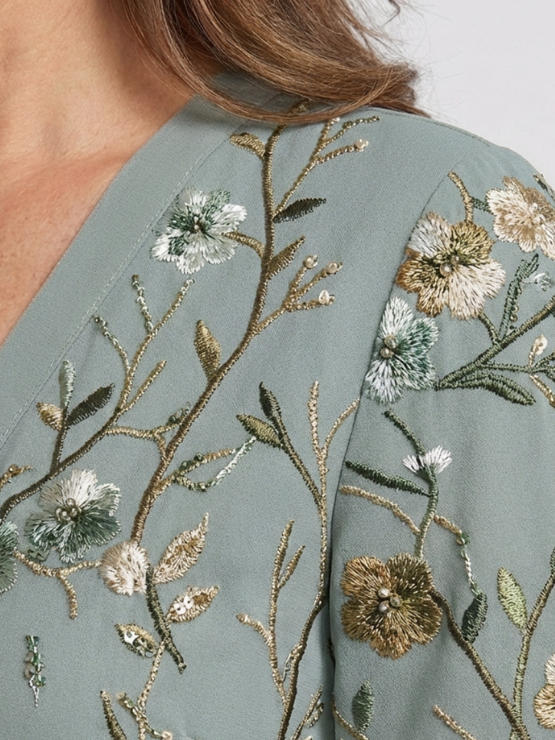 Annalee™ | Robe maxi fleurie col V