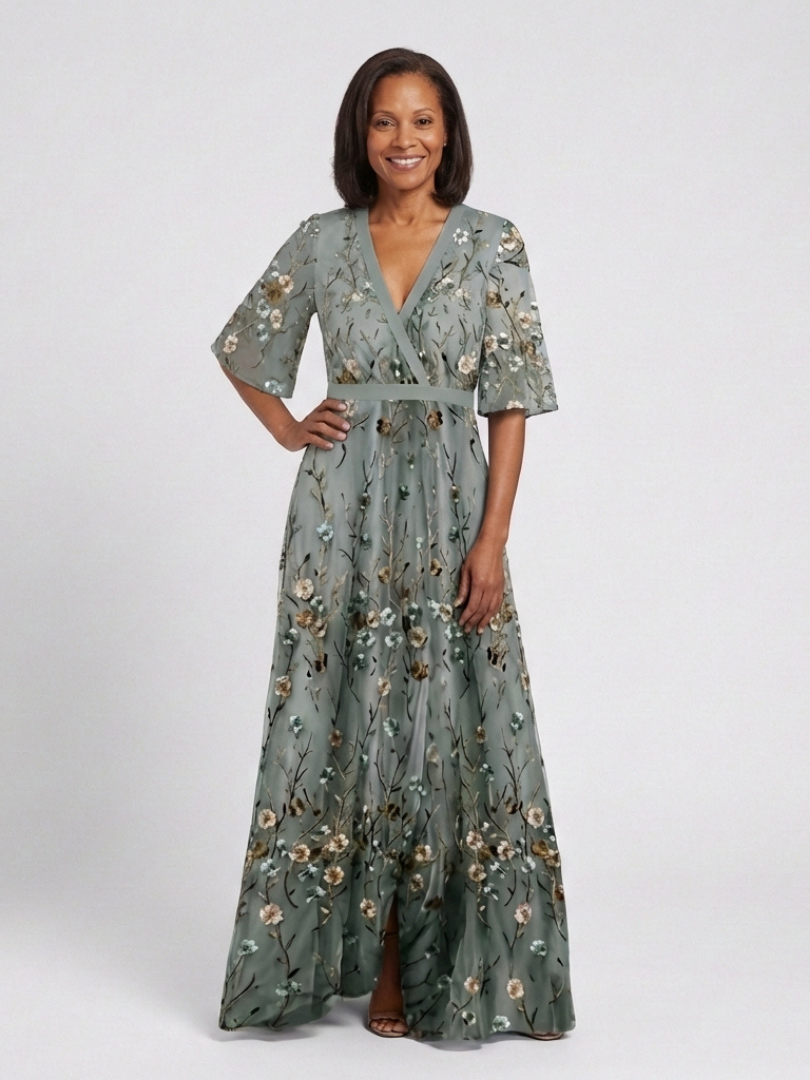 Annalee™ | Robe maxi fleurie col V