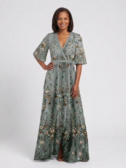 Annalee™ | Robe maxi fleurie col V