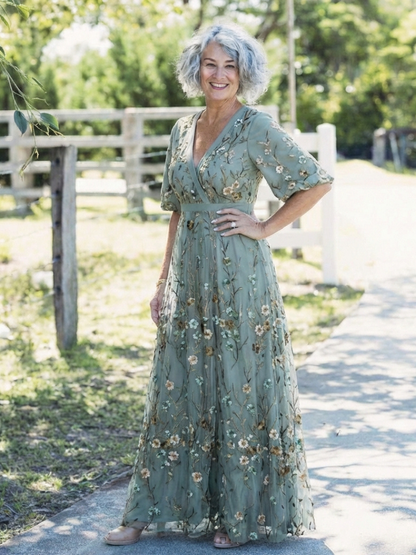 Annalee™ | Robe maxi fleurie col V