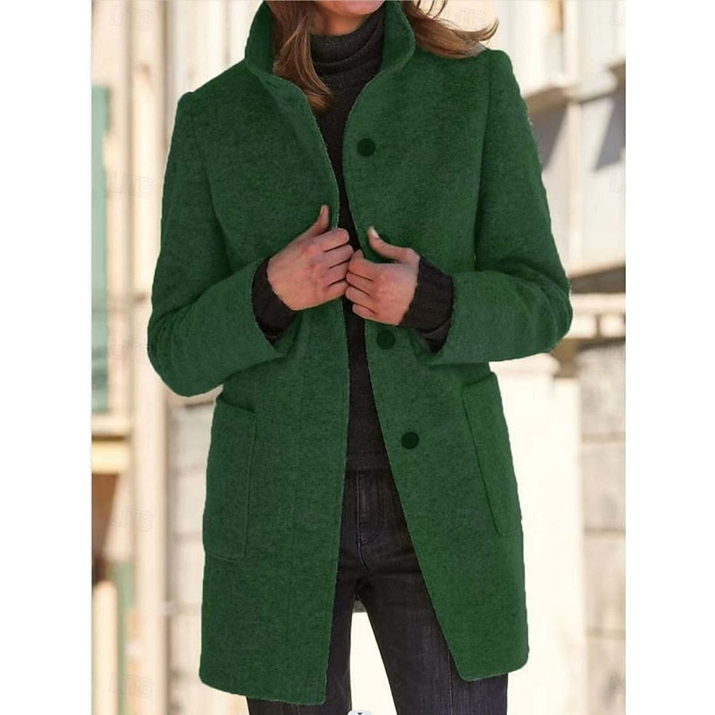 Josephine | Manteau long à col montant