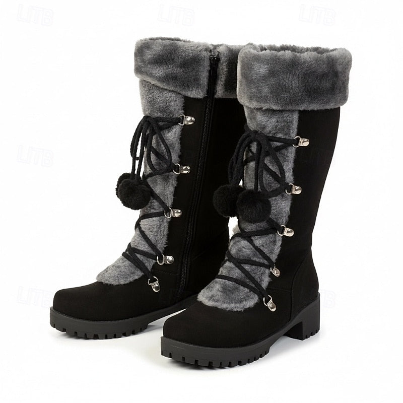Danica | Bottes d’hiver confortables à lacets