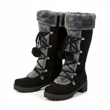 Danica | Bottes d’hiver confortables à lacets