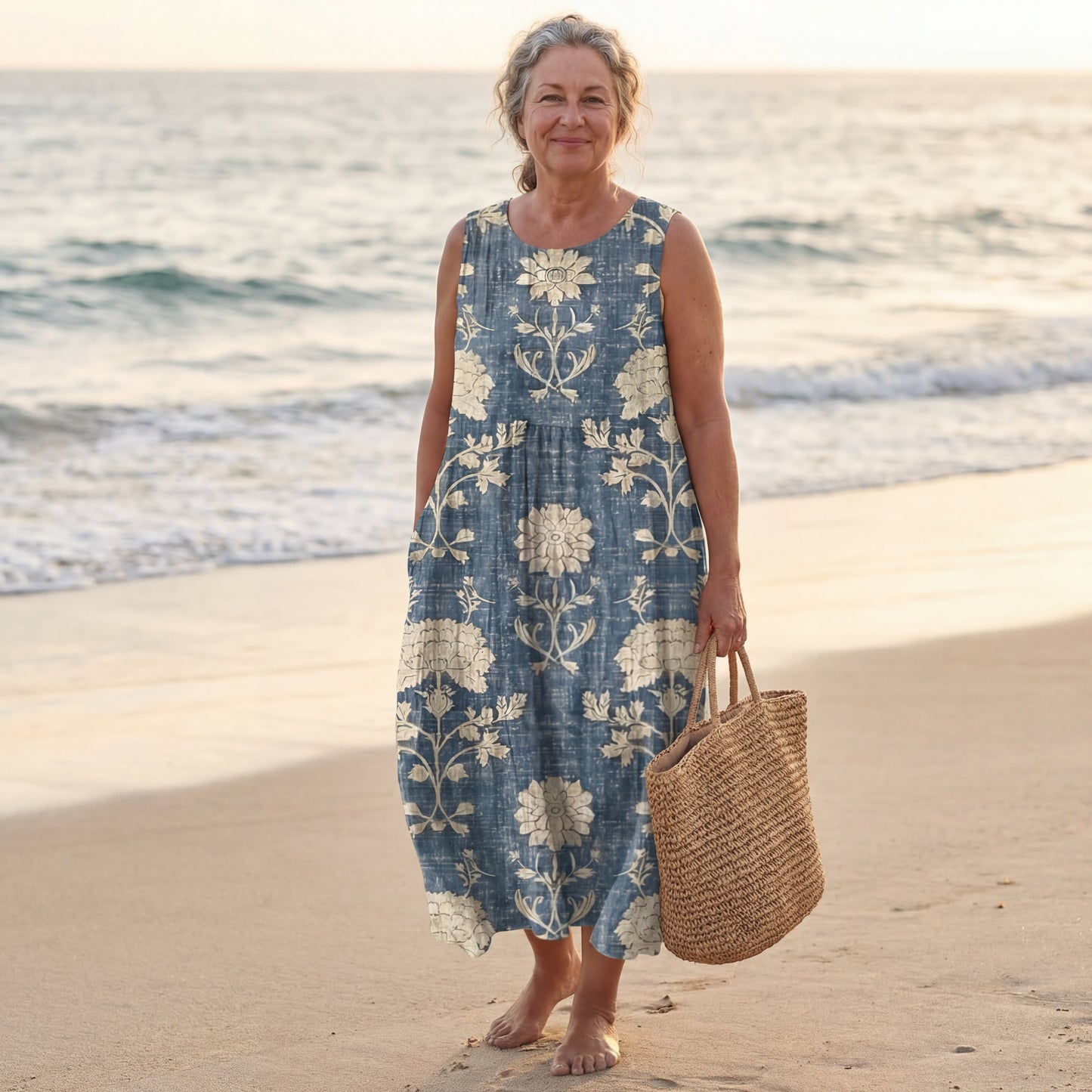 Belle™ Midilanges Boho-Kleid