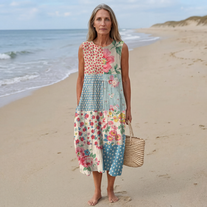 Robe midi patchwork Anna™