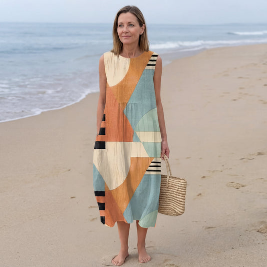 Robe midi géométrique Iris™