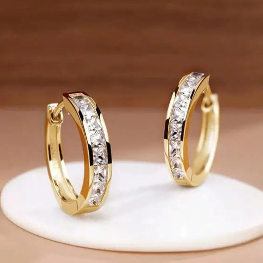 Nerina™ | Boucles d’oreilles chic en or et cristal