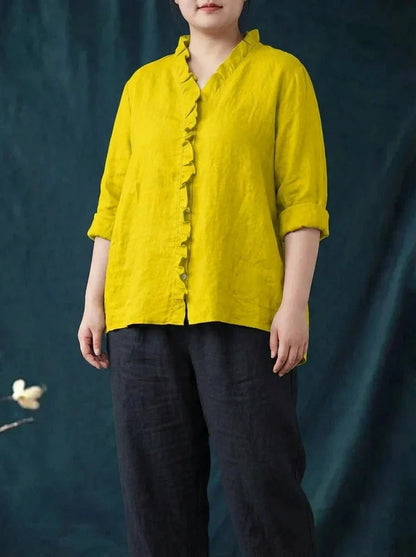 Eline™ | Blouse en lin élégante d’été