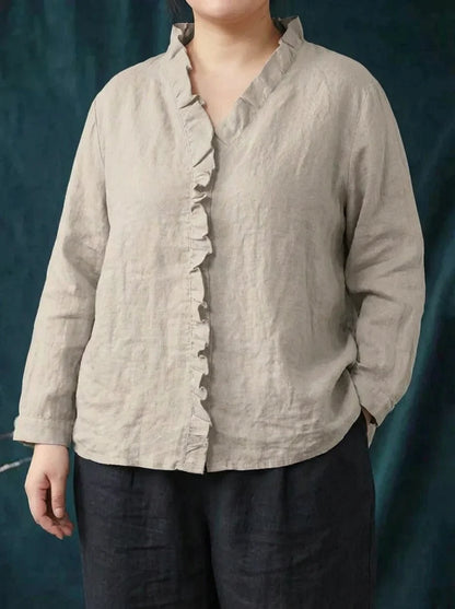 Eline™ | Blouse en lin élégante d’été