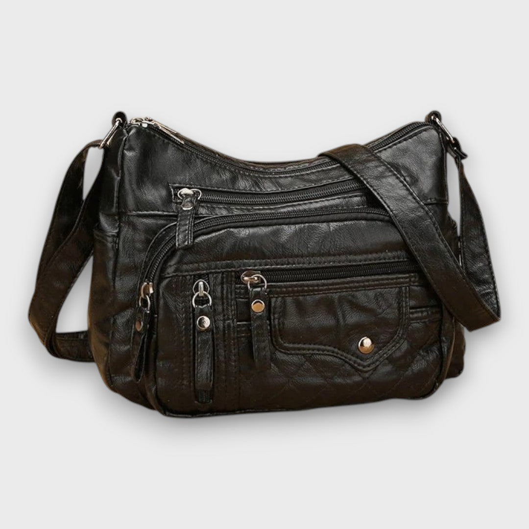 Bresaya™ | Sac bandoulière en cuir souple multi-poches