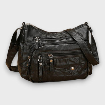 Bresaya™ | Sac bandoulière en cuir souple multi-poches