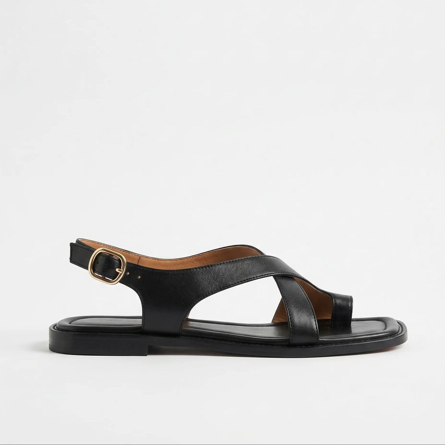 RABIA™ | SANDALES CROISÉES EN CUIR ITALIEN