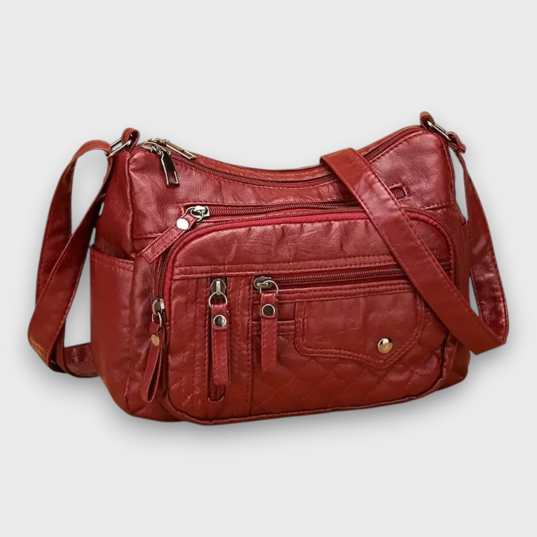 Bresaya™ | Sac bandoulière en cuir souple multi-poches