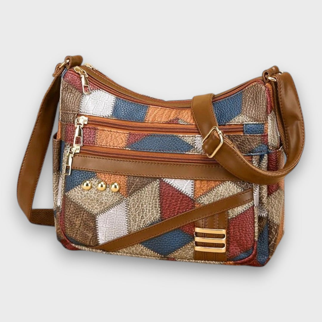 Miresta™ | Sac bandoulière en cuir patchwork