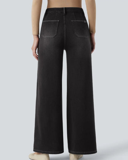 Virelle™ | Jean jambe large bleu azur
