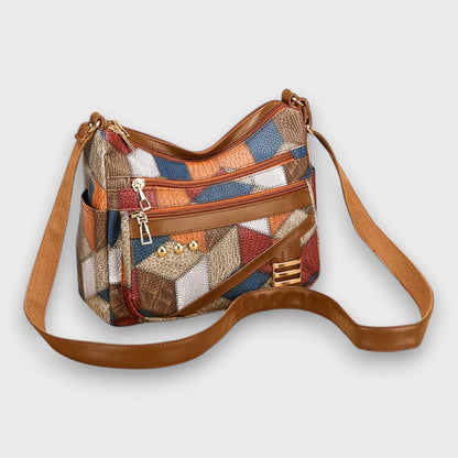 Miresta™ | Sac bandoulière en cuir patchwork
