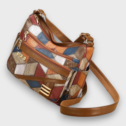 Miresta™ | Sac bandoulière en cuir patchwork