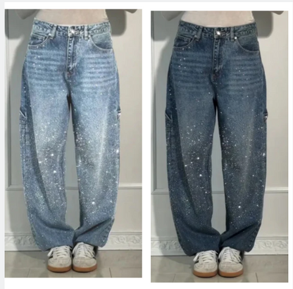 Amoria™ | Jeans ornés de bijoux fantaisie
