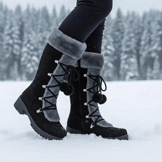 Danica | Bottes d’hiver confortables à lacets