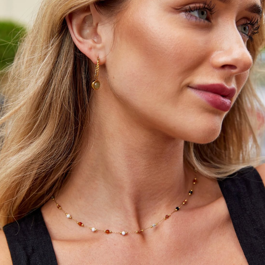 Freya™ | Collier minimaliste avec pierre