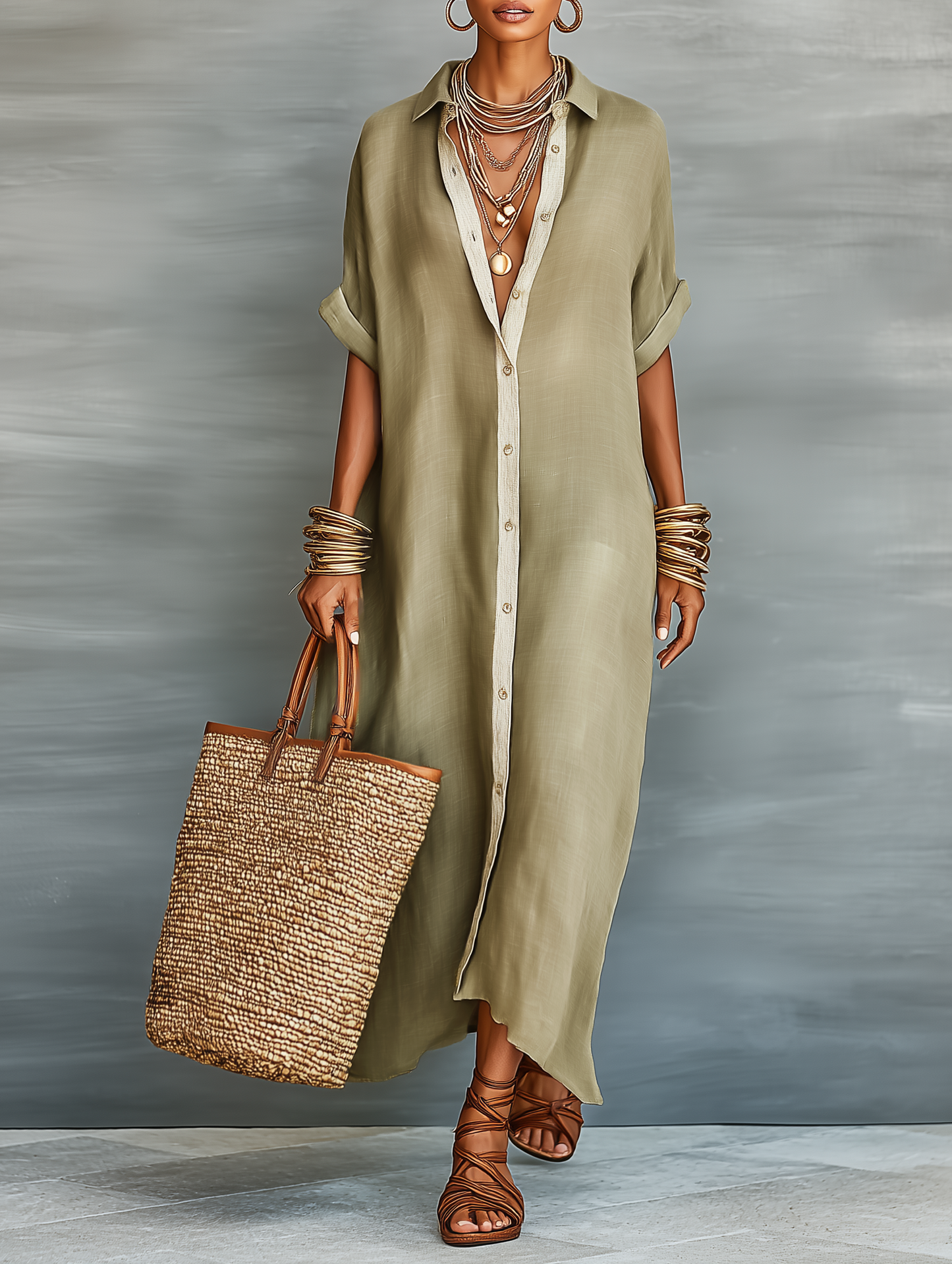 NELYA™ | Robe Lin