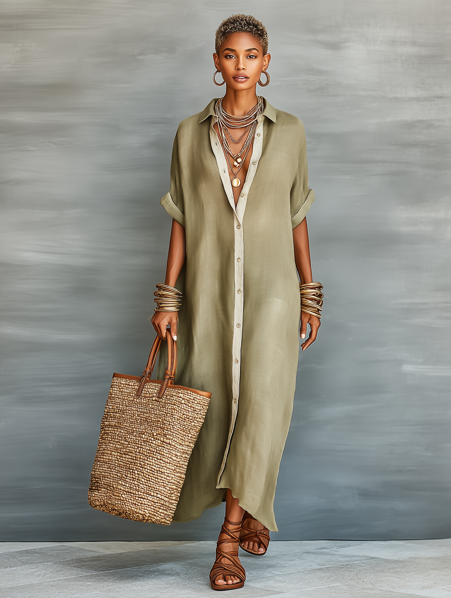 NELYA™ | Robe Lin