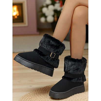 Cecily | Bottes de neige douillettes à bordure en fourrure