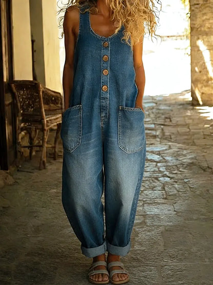 Aurore™ | Combinaison en jean 7/8