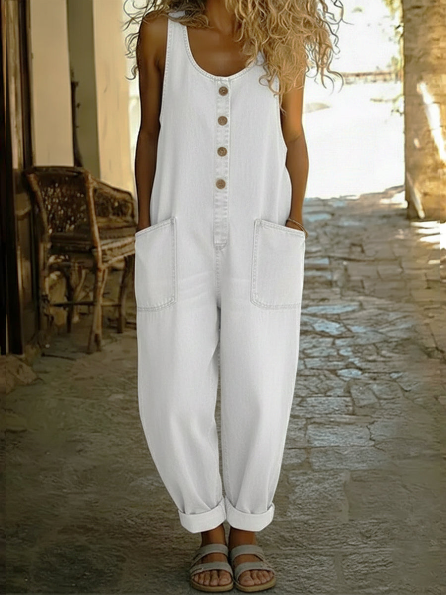 Aurore™ | Combinaison en jean 7/8