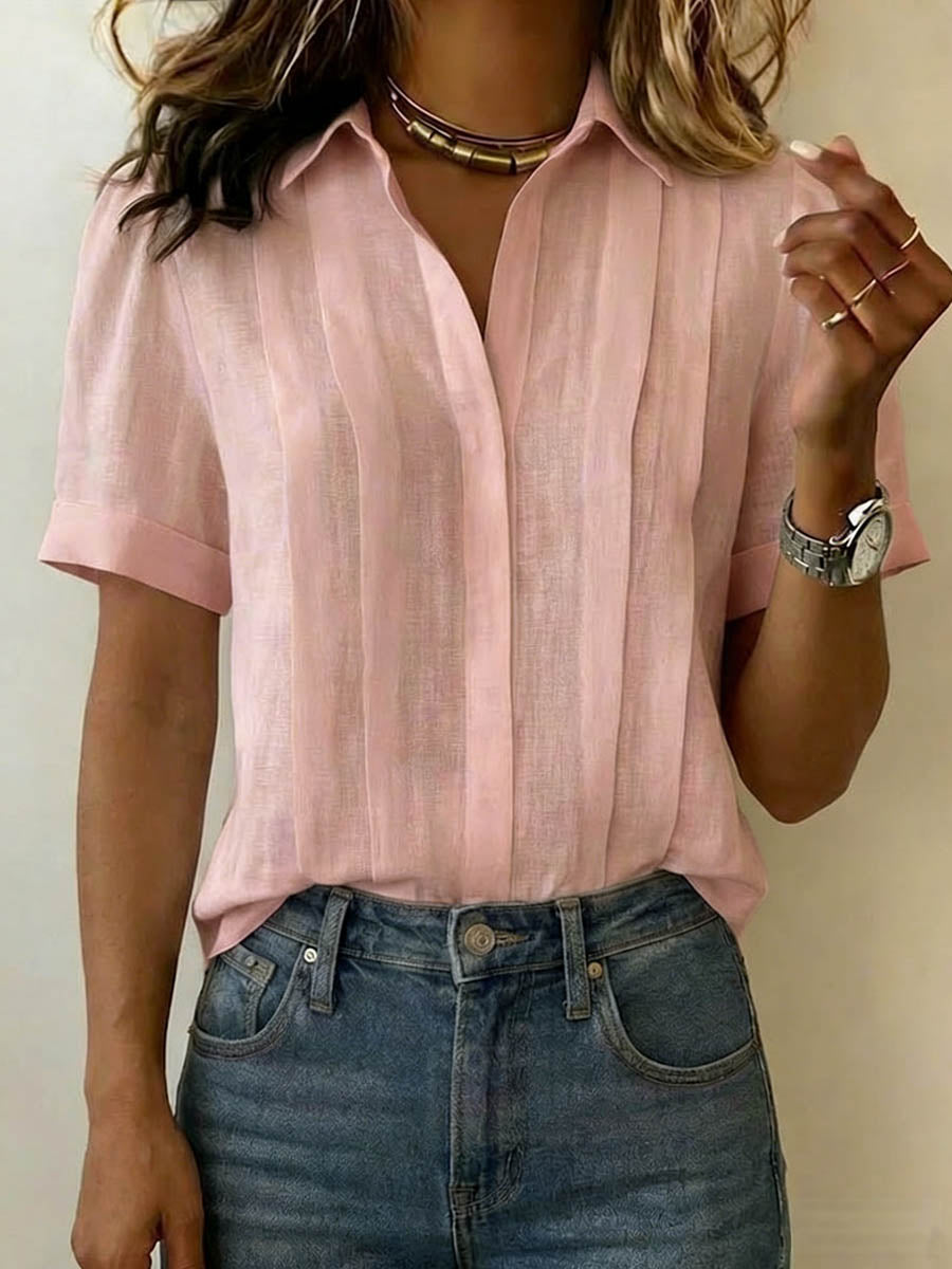 Rim™ | Chemise ample plissée à revers