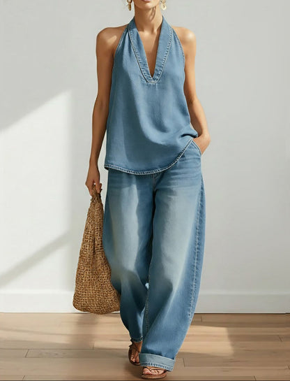 Ivy™ | Ensemble deux pièces denim vintage