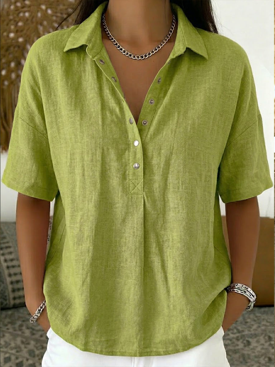 Noor™ | Polo coton &amp; lin