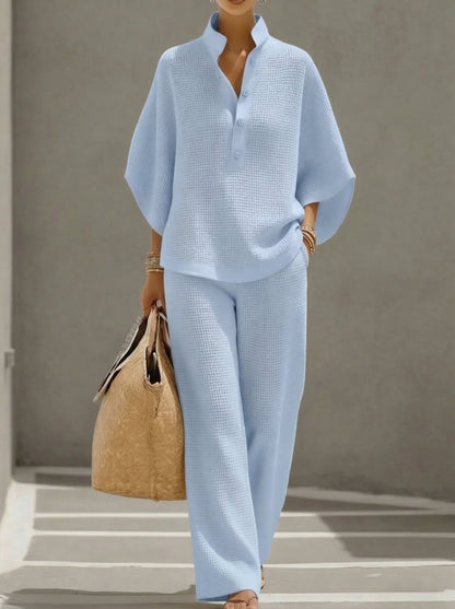 Elina™ | Ensemble 2 pièces maille gaufrée