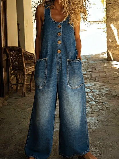 Aurore™ | Combinaison en jean 7/8