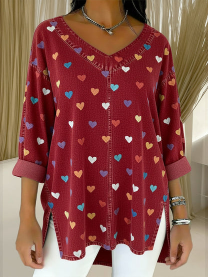 Soraya™ | Top en denim col V
