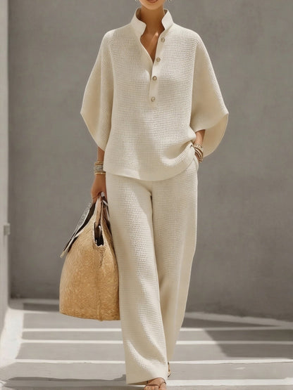 Elina™ | Ensemble 2 pièces maille gaufrée