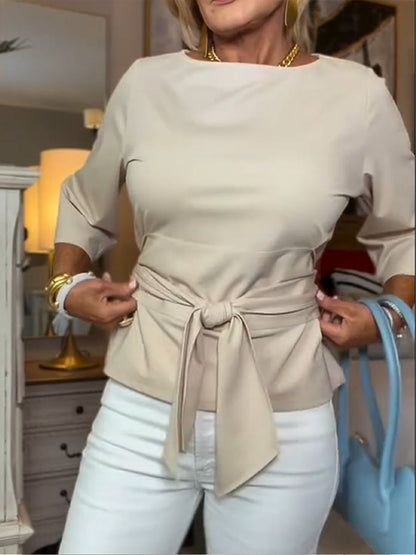 Nina™ | T-shirt en coton à nouer
