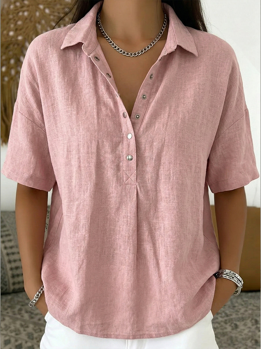 Noor™ | Polo coton &amp; lin