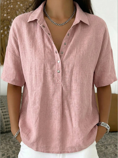 Noor™ | Polo coton &amp; lin