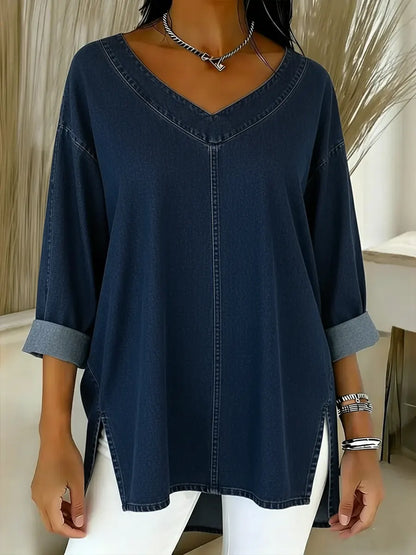 Adèle™ | Top en denim lavé