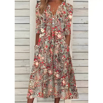 Susan™ | Damen Sommerkleid mit Blumenmuster