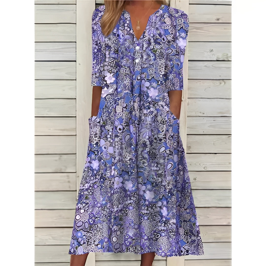 Susan™ | Damen Sommerkleid mit Blumenmuster
