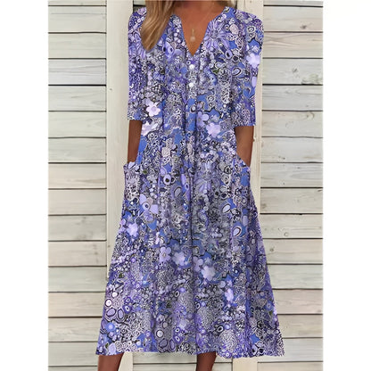 Susan™ | Damen Sommerkleid mit Blumenmuster