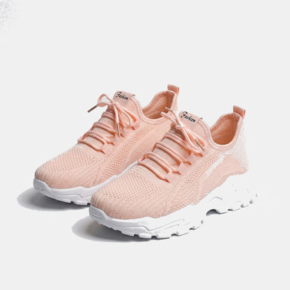 Coralie™ | Sneakers respirants compensés