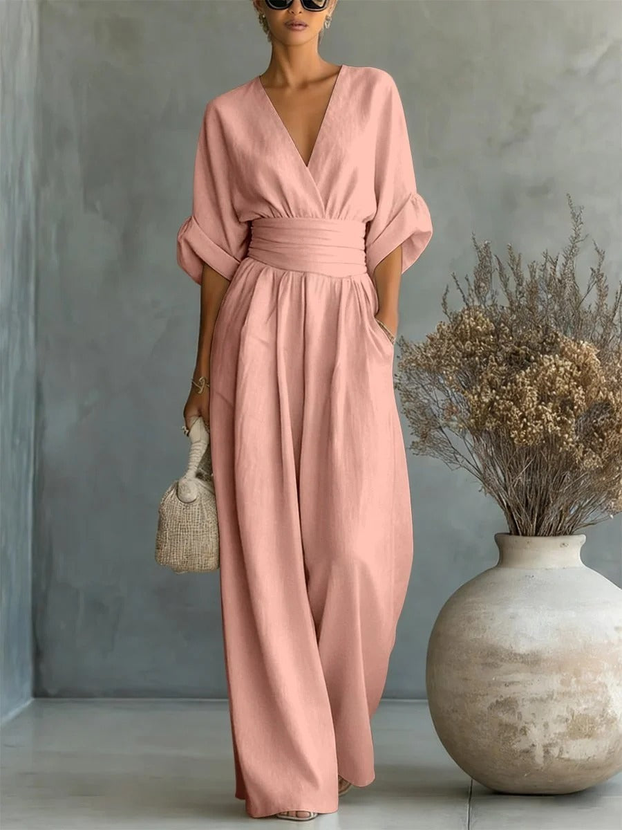 Éliane™ | Combinaison V bleu pastel