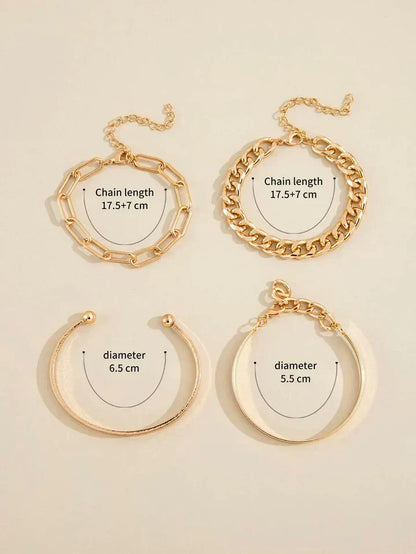 Brinley™ | Ensemble de bracelets en or blanc