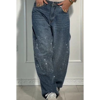 Amoria™ | Jeans ornés de bijoux fantaisie