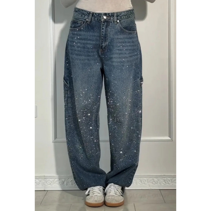 Amoria™ | Jeans ornés de bijoux fantaisie
